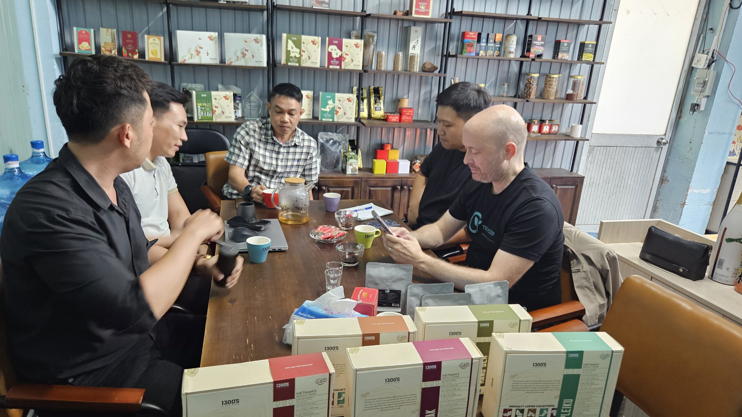 1300'S Coffee Joined The Mang Den Cherry Blossom Festival